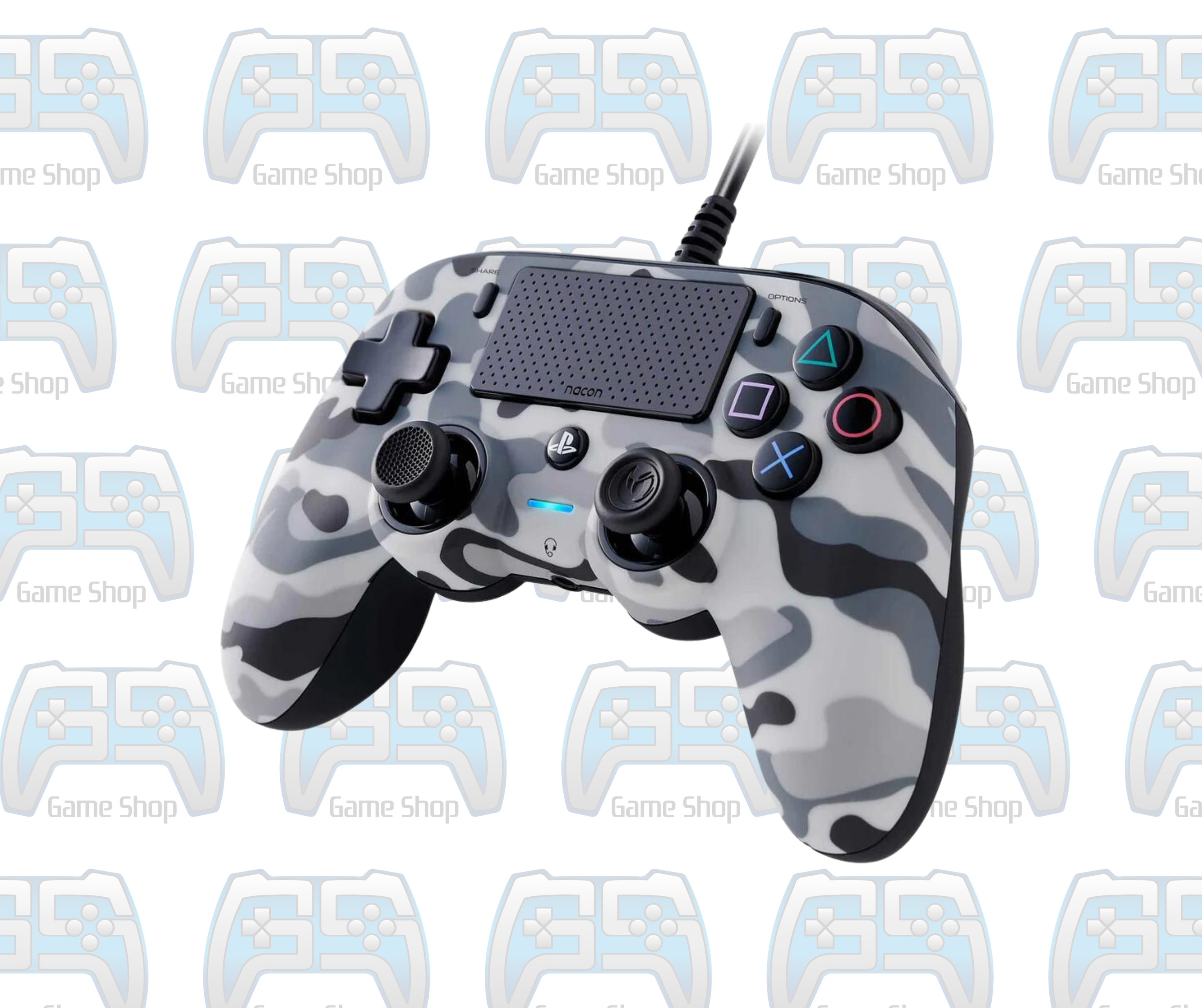 MANETTE NACON COMPACT CONTROLLER FOR PS4 | GREY CAMO | OCCASION
