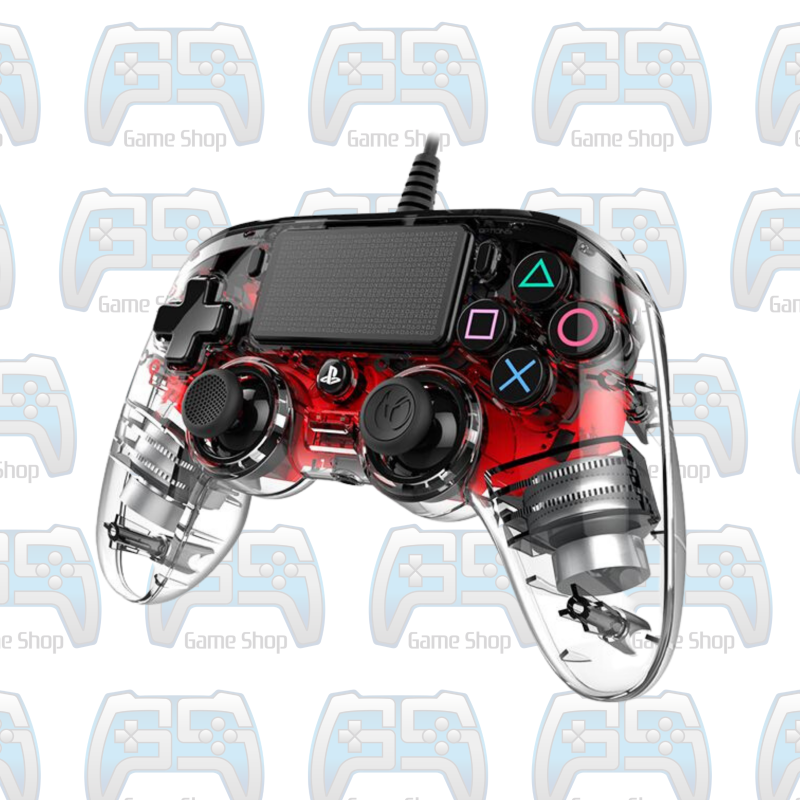 MANETTE NACON COMPACT CONTROLLER FOR PS4 | TRANSPARENT RED 2