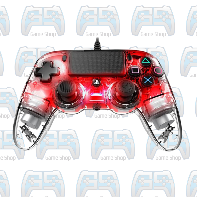 MANETTE NACON COMPACT CONTROLLER FOR PS4 | TRANSPARENT RED 3