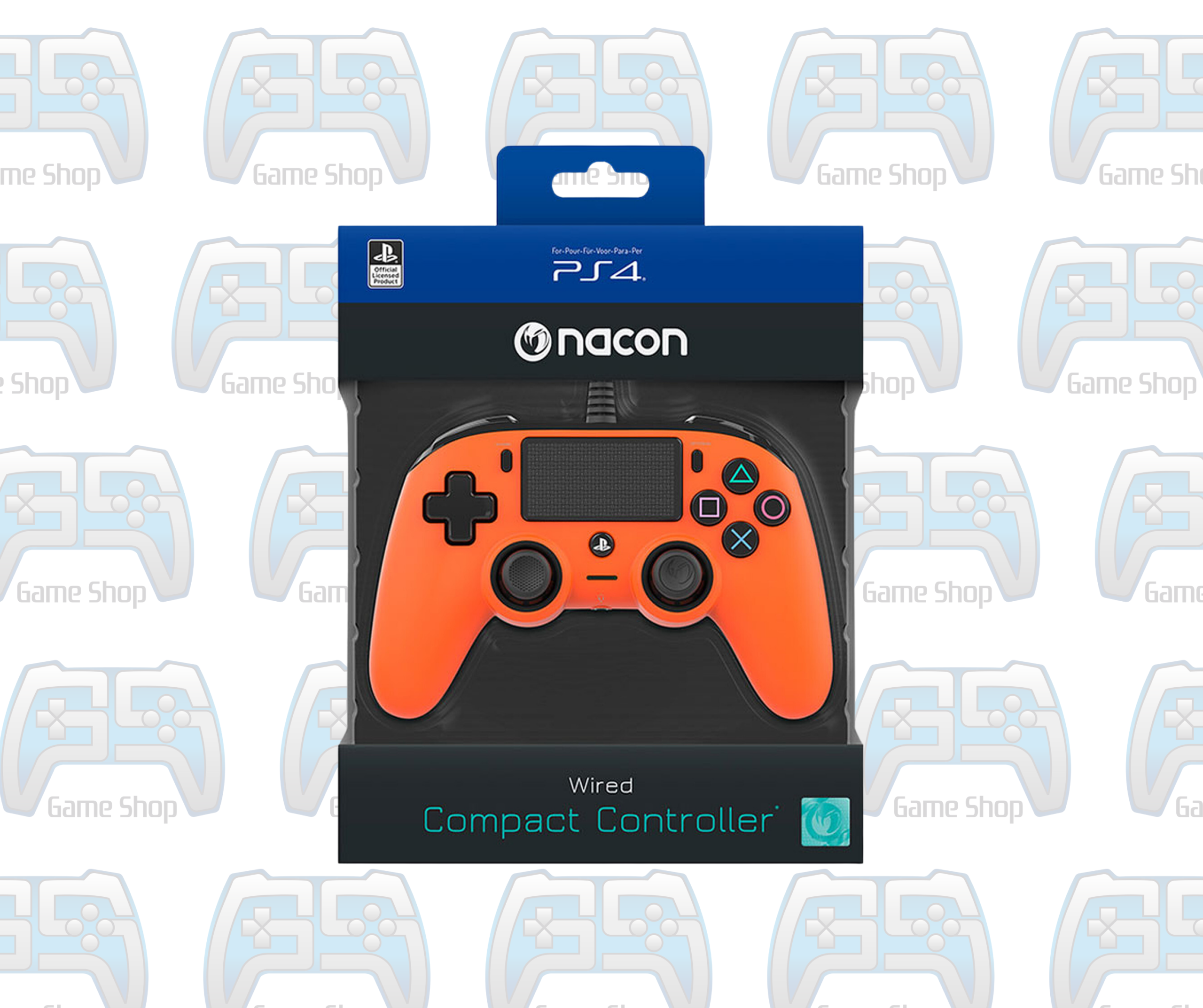 MANETTE NACON COMPACT CONTROLLER FOR PS4 | ORANGE