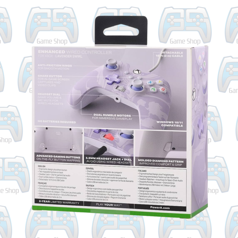 MANETTE POWER A COULEUR LAVENDER SWIRL | XBOX ONE - SERIES - PC 2