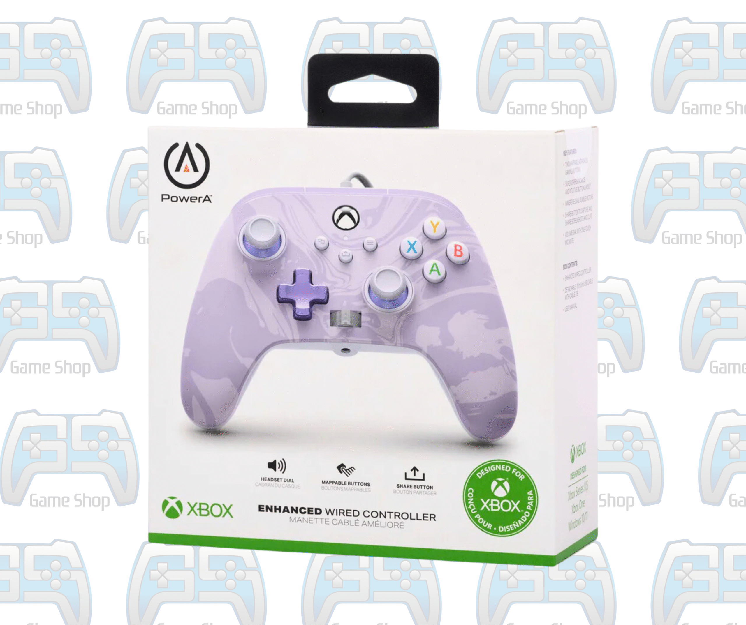 MANETTE POWER A COULEUR LAVENDER SWIRL | XBOX ONE - SERIES - PC