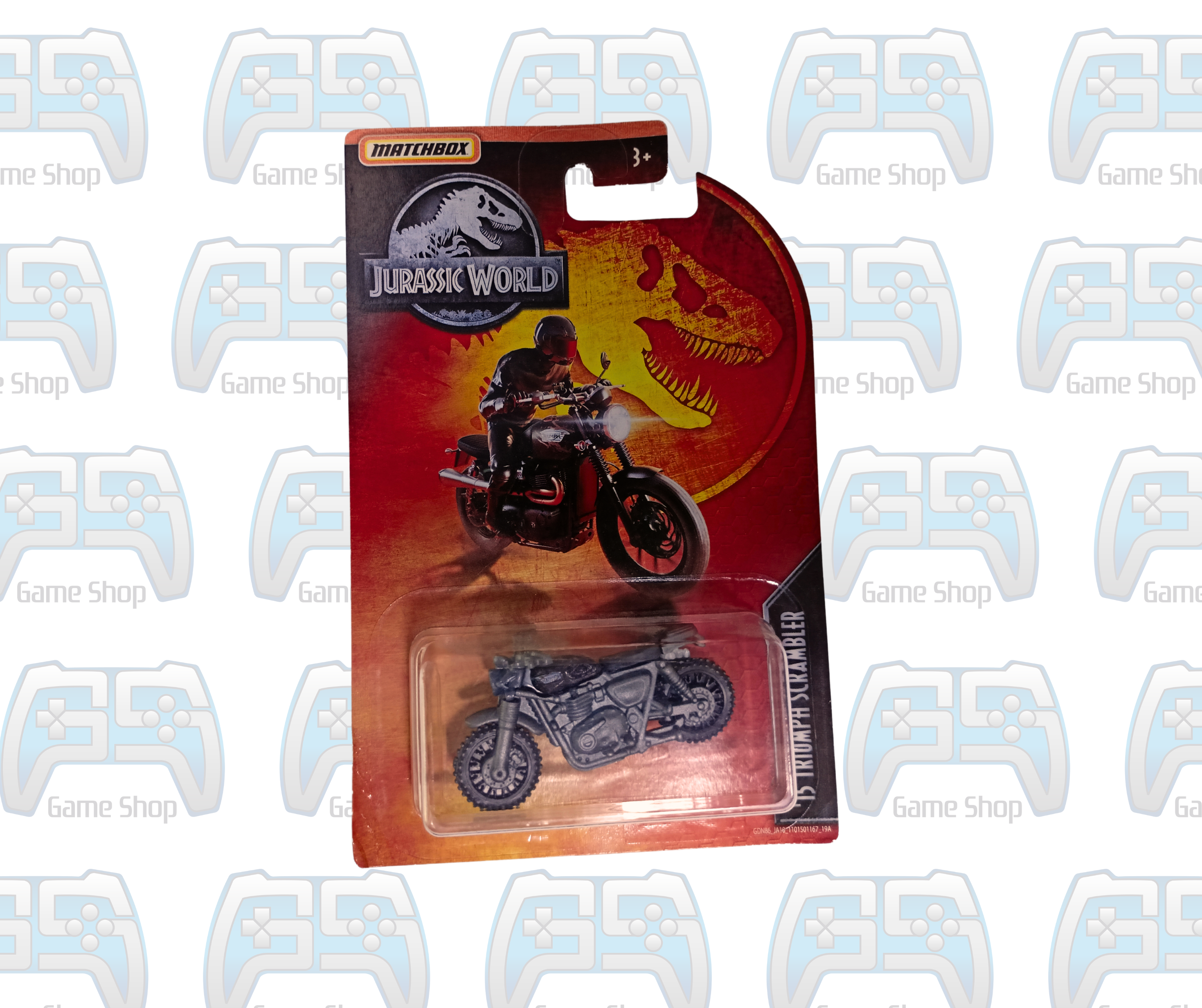 MINIATURE MAJORETTE JURASSIC WORLD 75 TRIOMPH SCRAMBLER