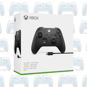 MANETTE XBOX NOIRE AVEC CÂBLE | XBOX ONE - SERIES - PC 1