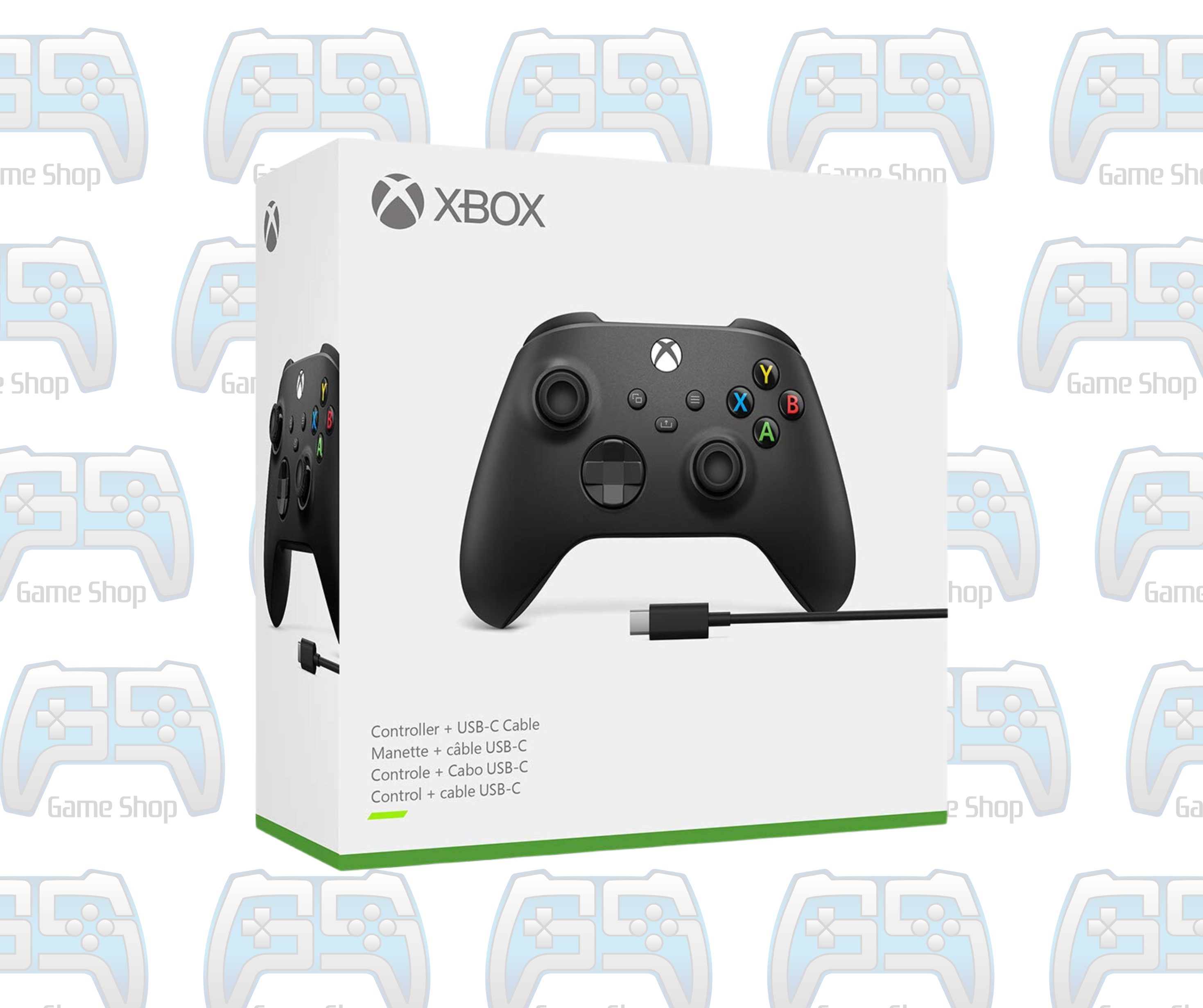 MANETTE XBOX NOIRE AVEC CÂBLE | XBOX ONE - SERIES - PC