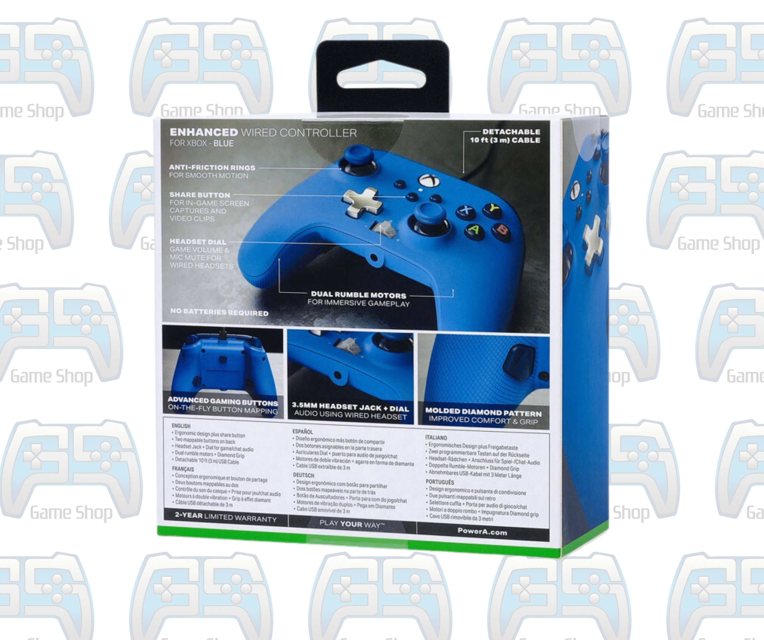 MANETTE POWER A COULEUR BLEUE | XBOX ONE - SERIES - PC
