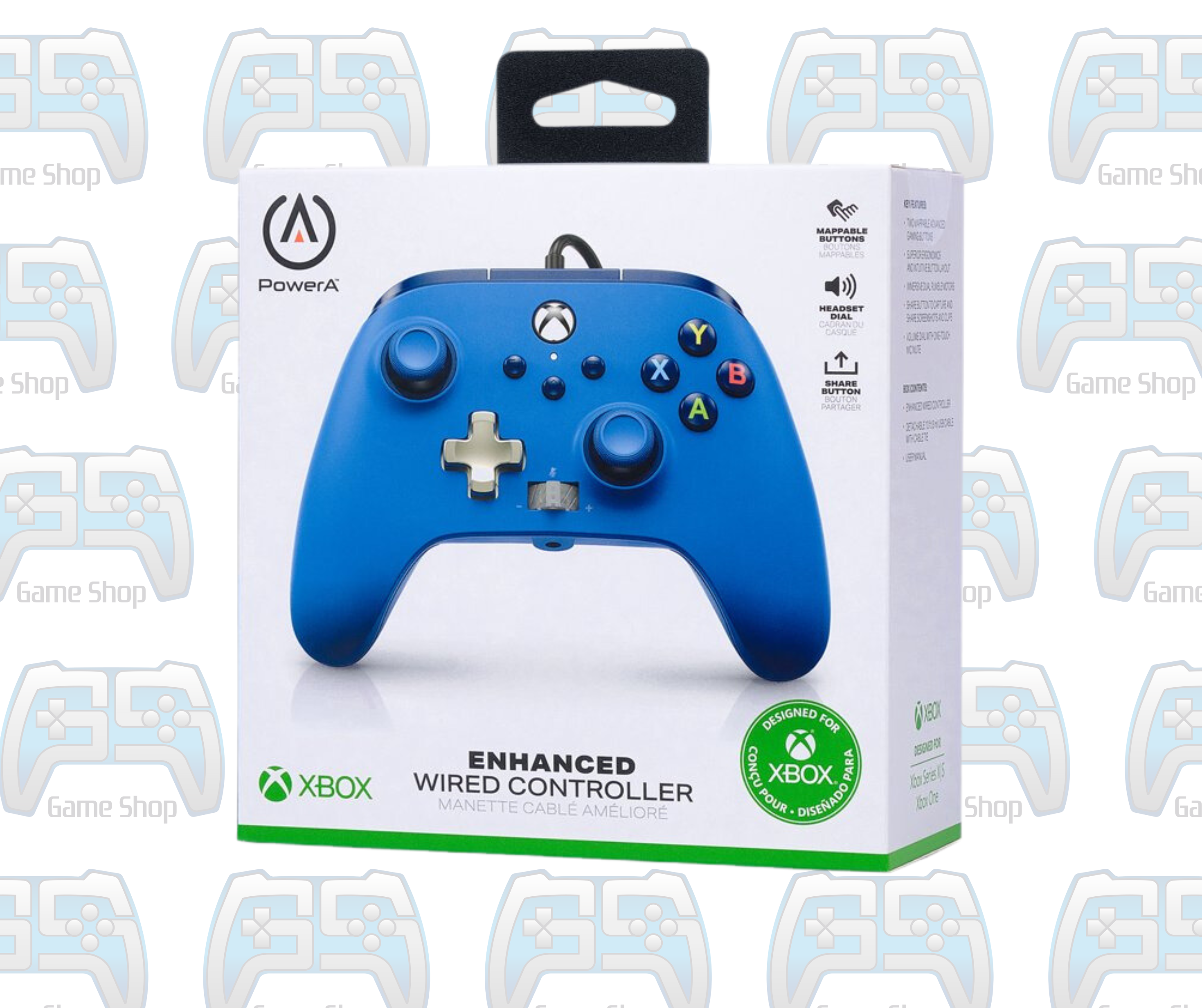 MANETTE POWER A COULEUR BLEUE | XBOX ONE - SERIES - PC