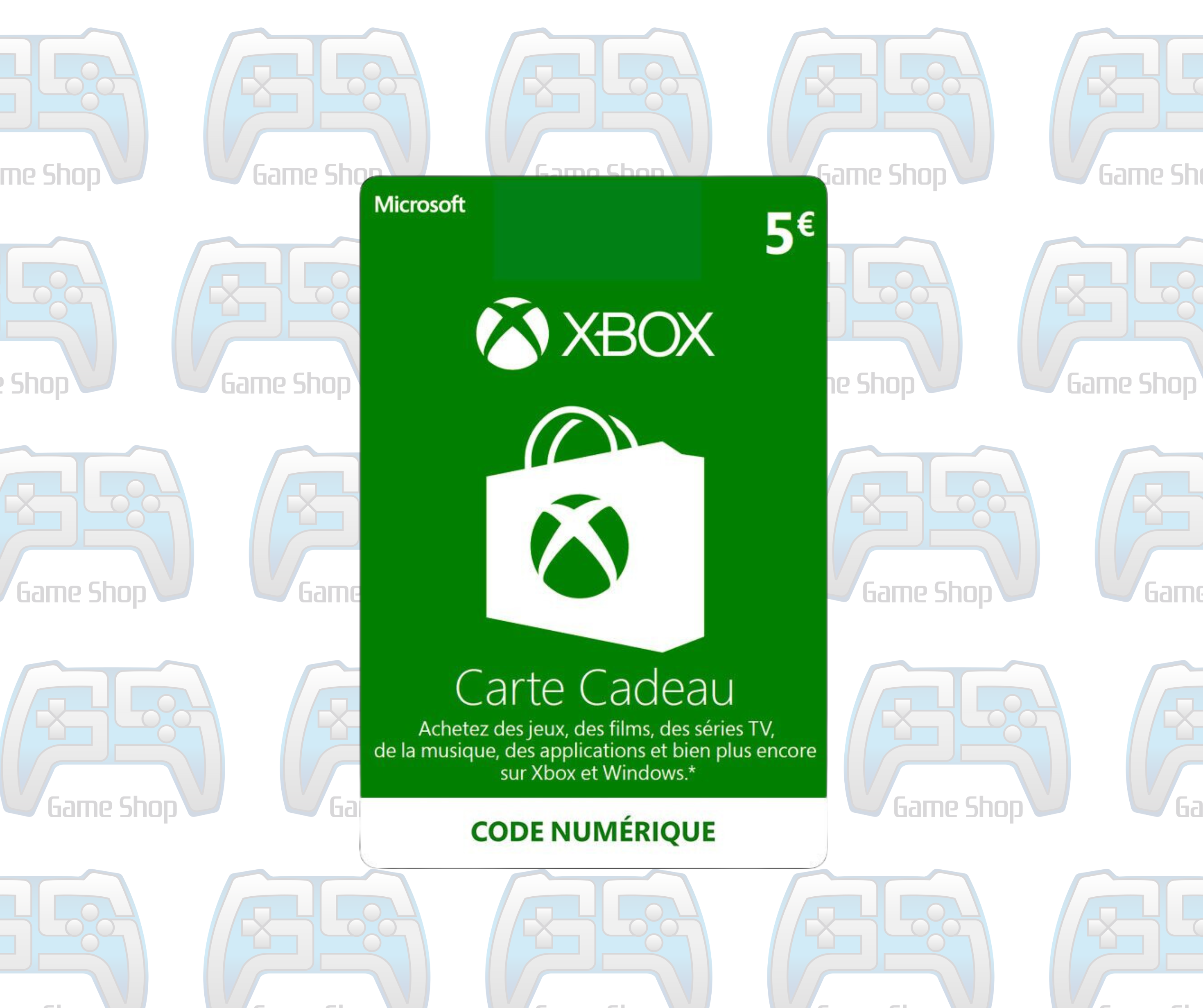 CARTE PRÉPAYÉE XBOX 5 EURO | FR | Gift Card