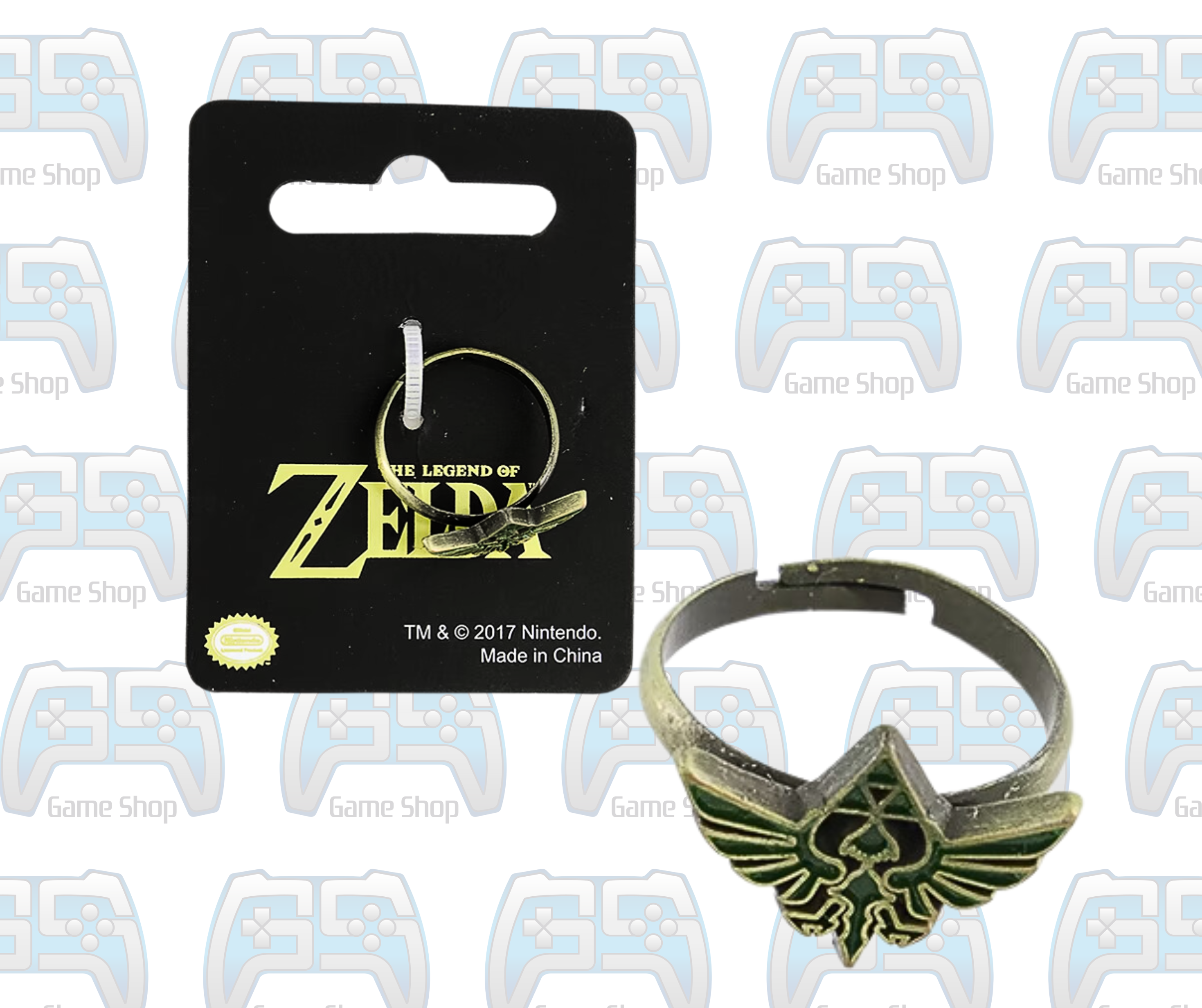 BAGUE THE LEGEND OF ZELDA : Green Triforce