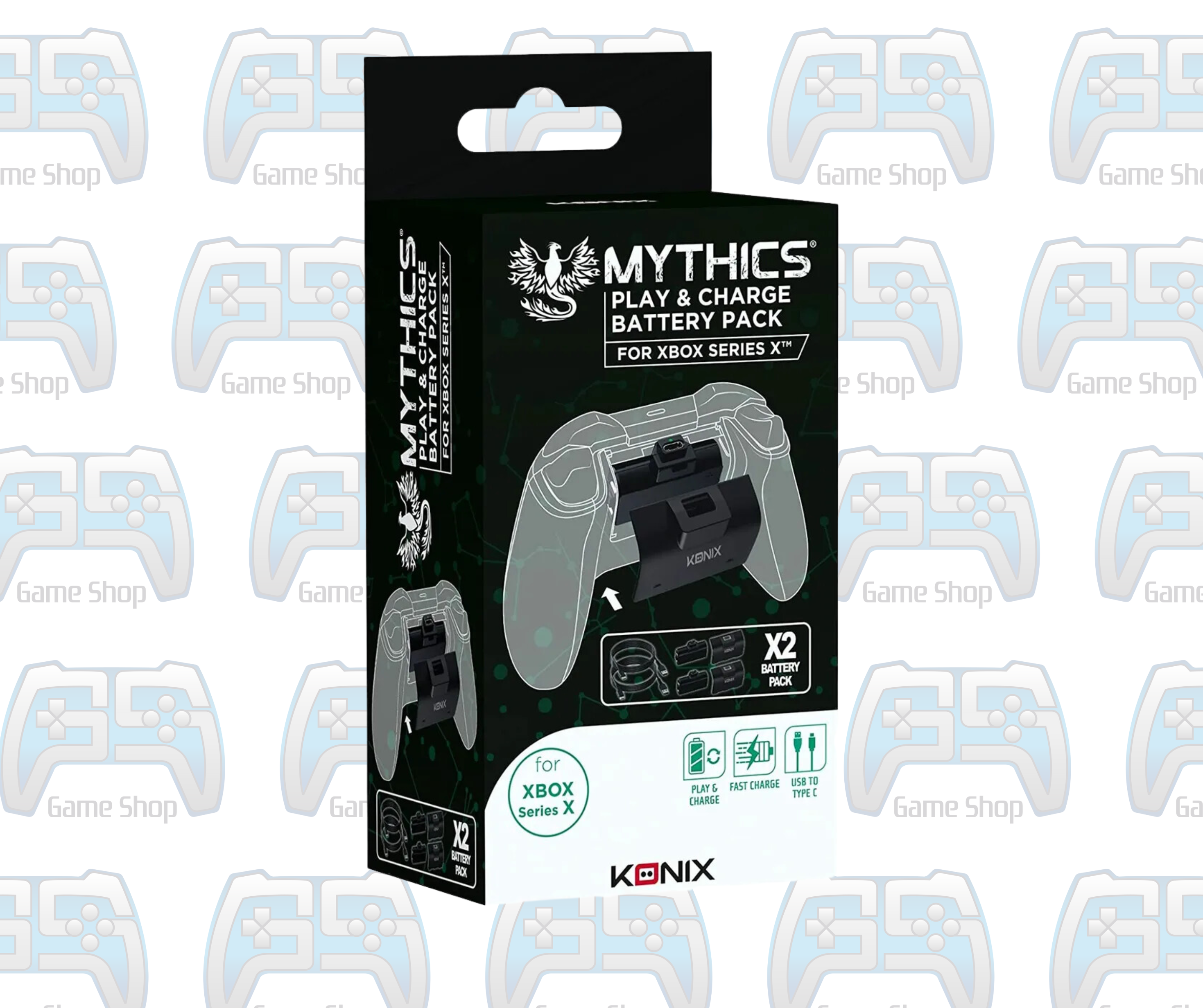 PACK DOUBLE BATTERIES KONIX MYTHICS PLAY &amp; CHARGE | XBOX SERIES