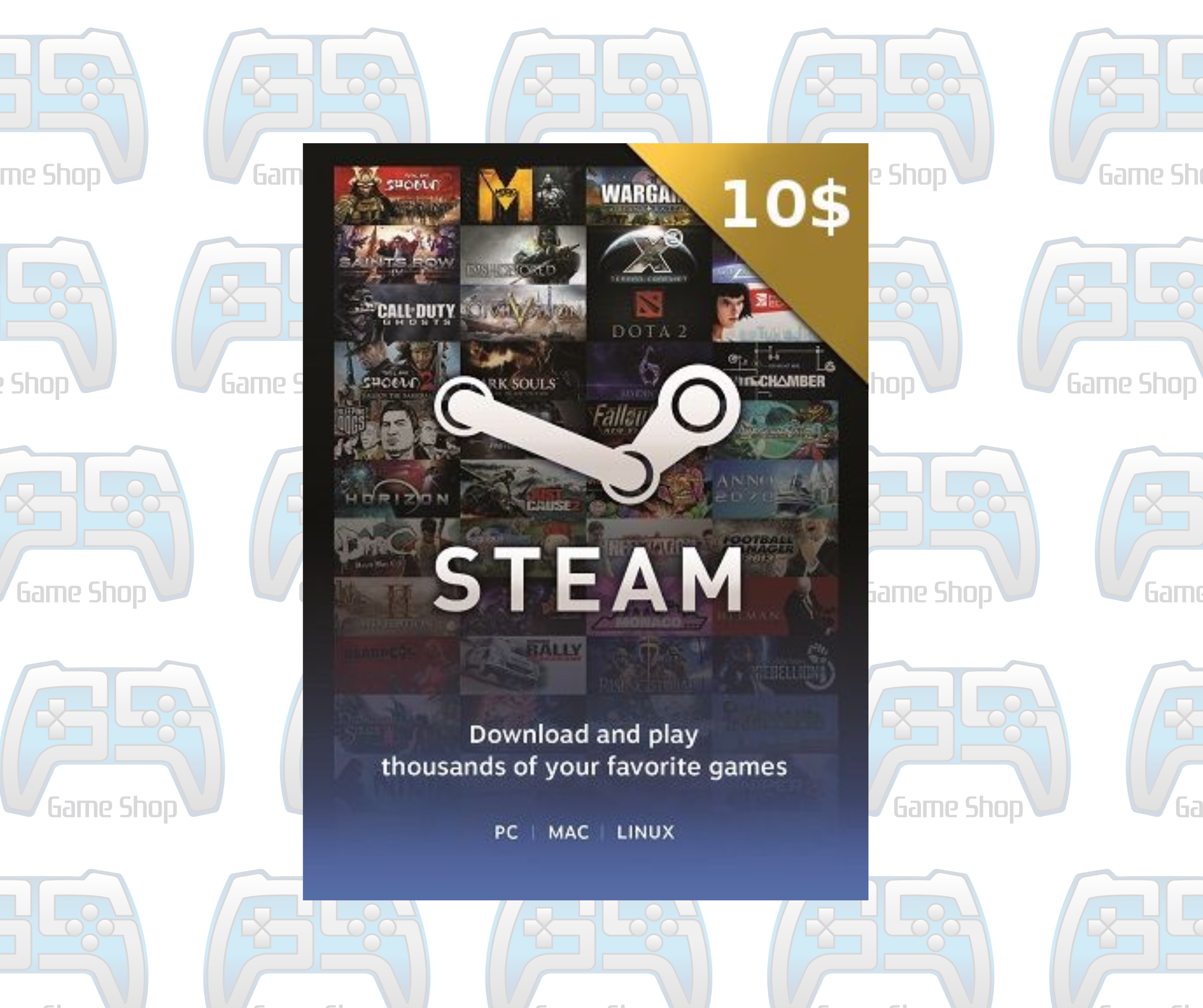CARTE PRÉPAYÉE STEAM : 10 DOLLARS | USA | Gift Card