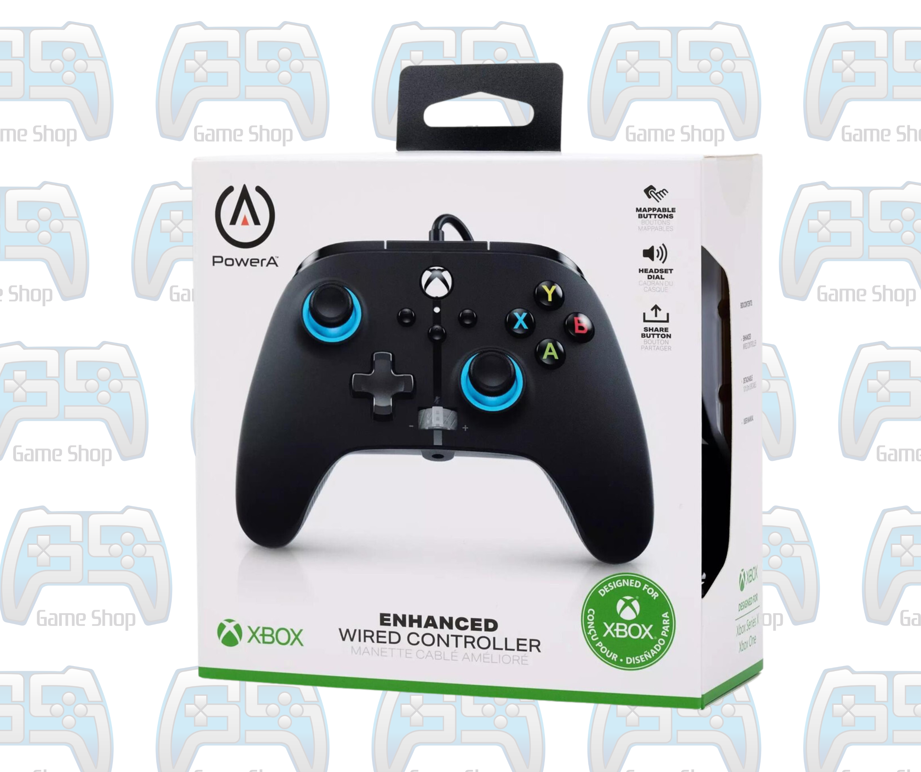 MANETTE POWER A COULEUR BLUE HINT | XBOX ONE - SERIES - PC