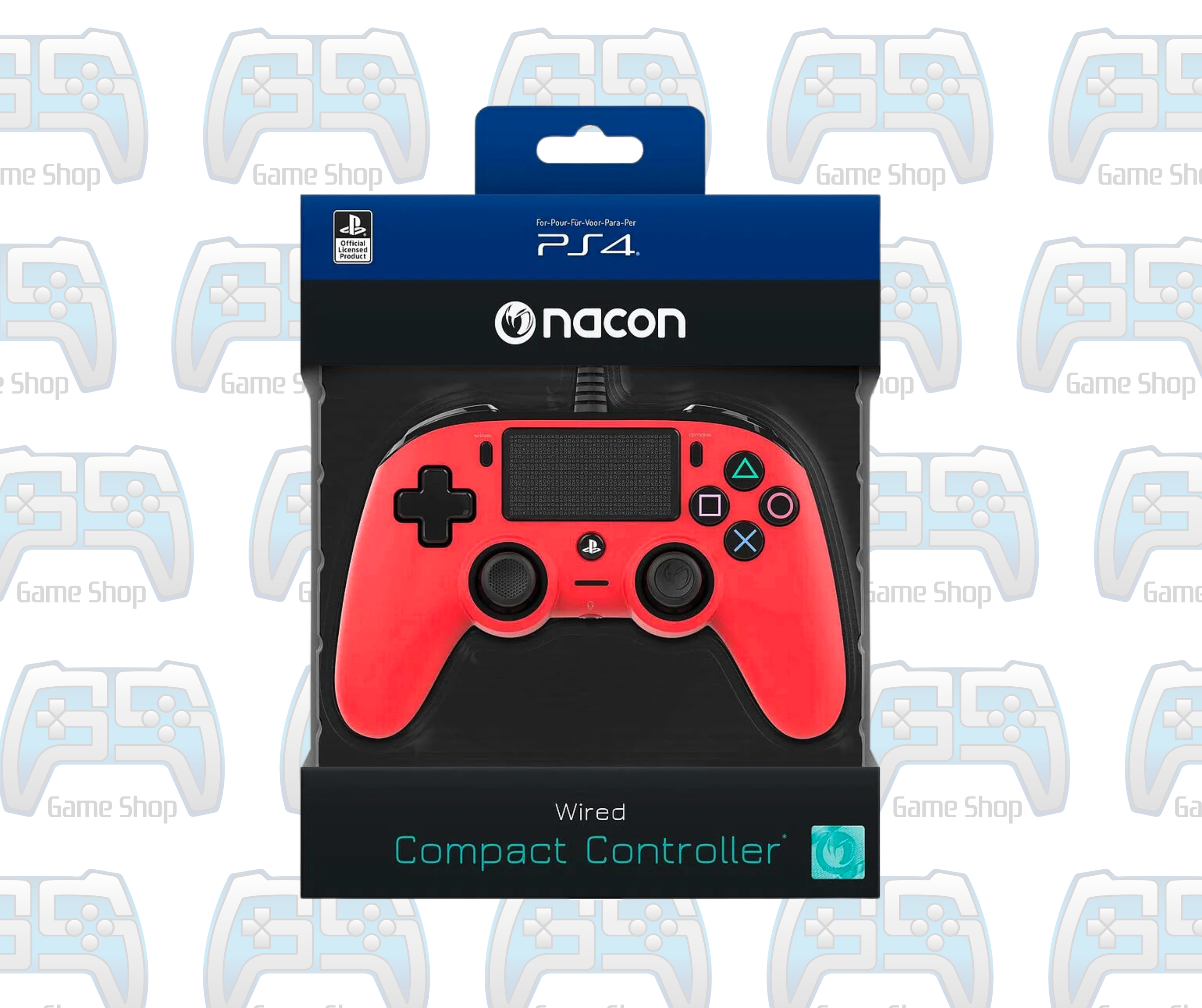 MANETTE NACON COMPACT CONTROLLER FOR PS4 | ROUGE