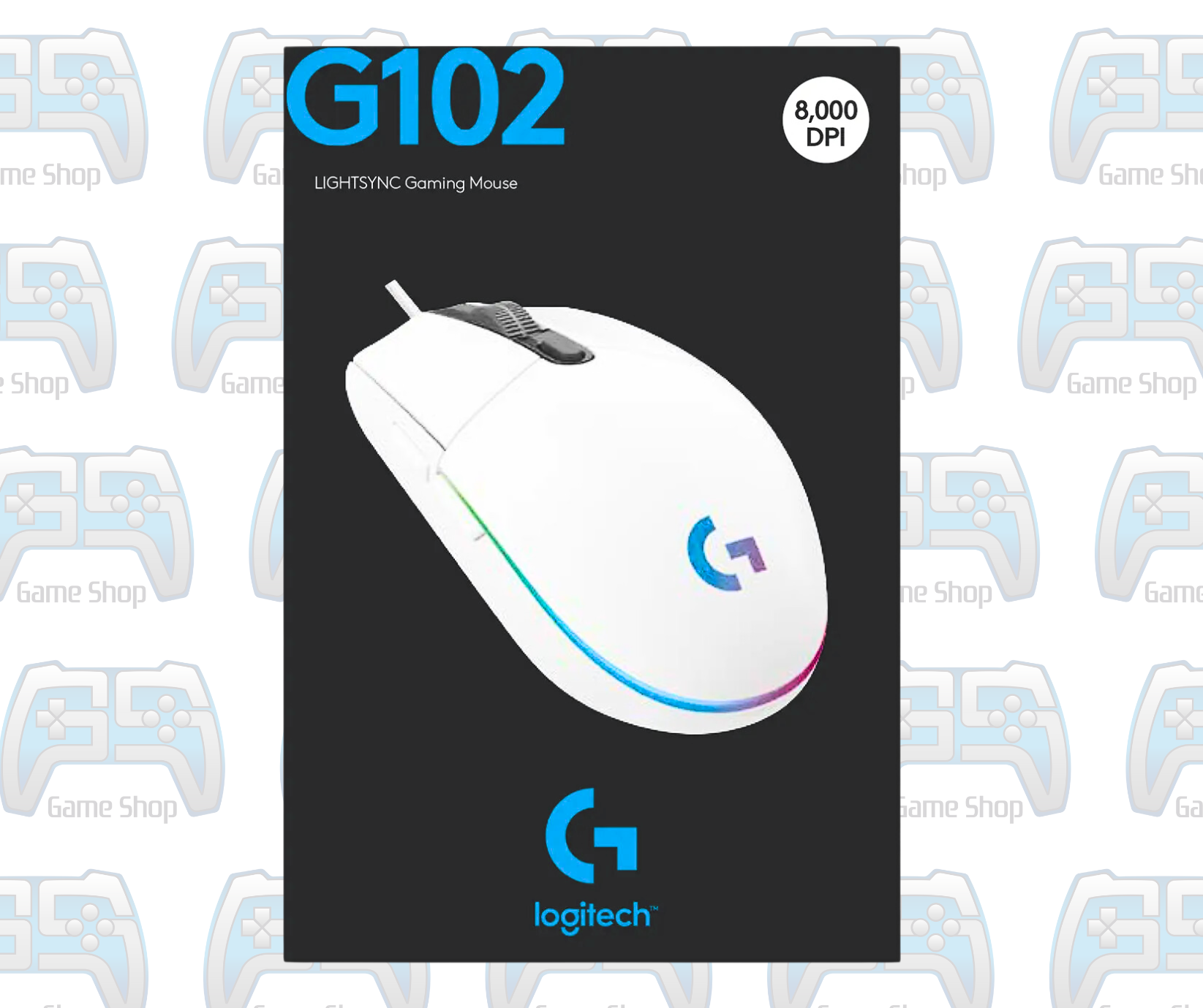 SOURIS GAMER RGB LOGITECH G102 LIGHTSYNC | BLANCHE