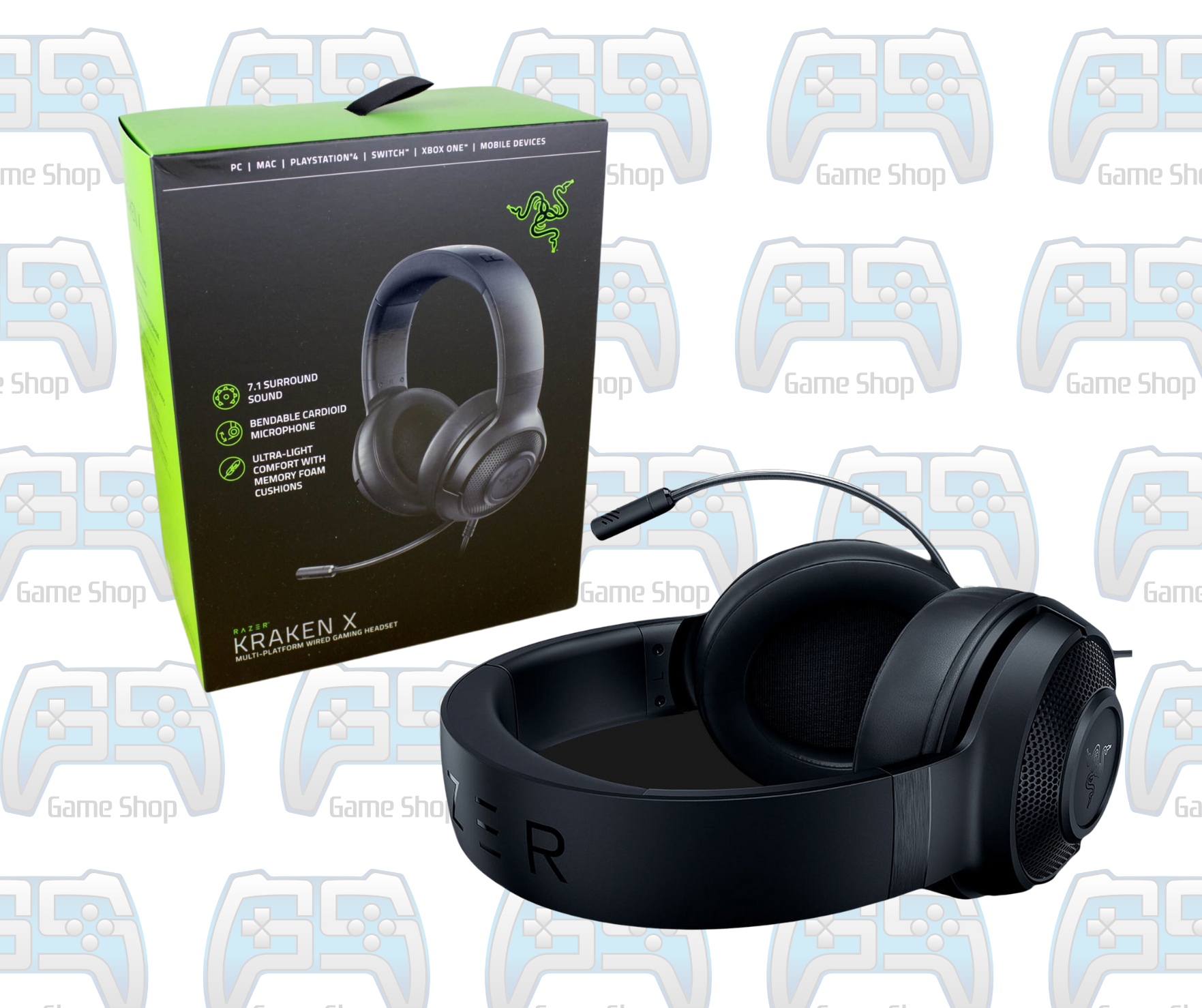 CASQUE GAMER FILAIRE RAZER KRAKEN X OCCASION
