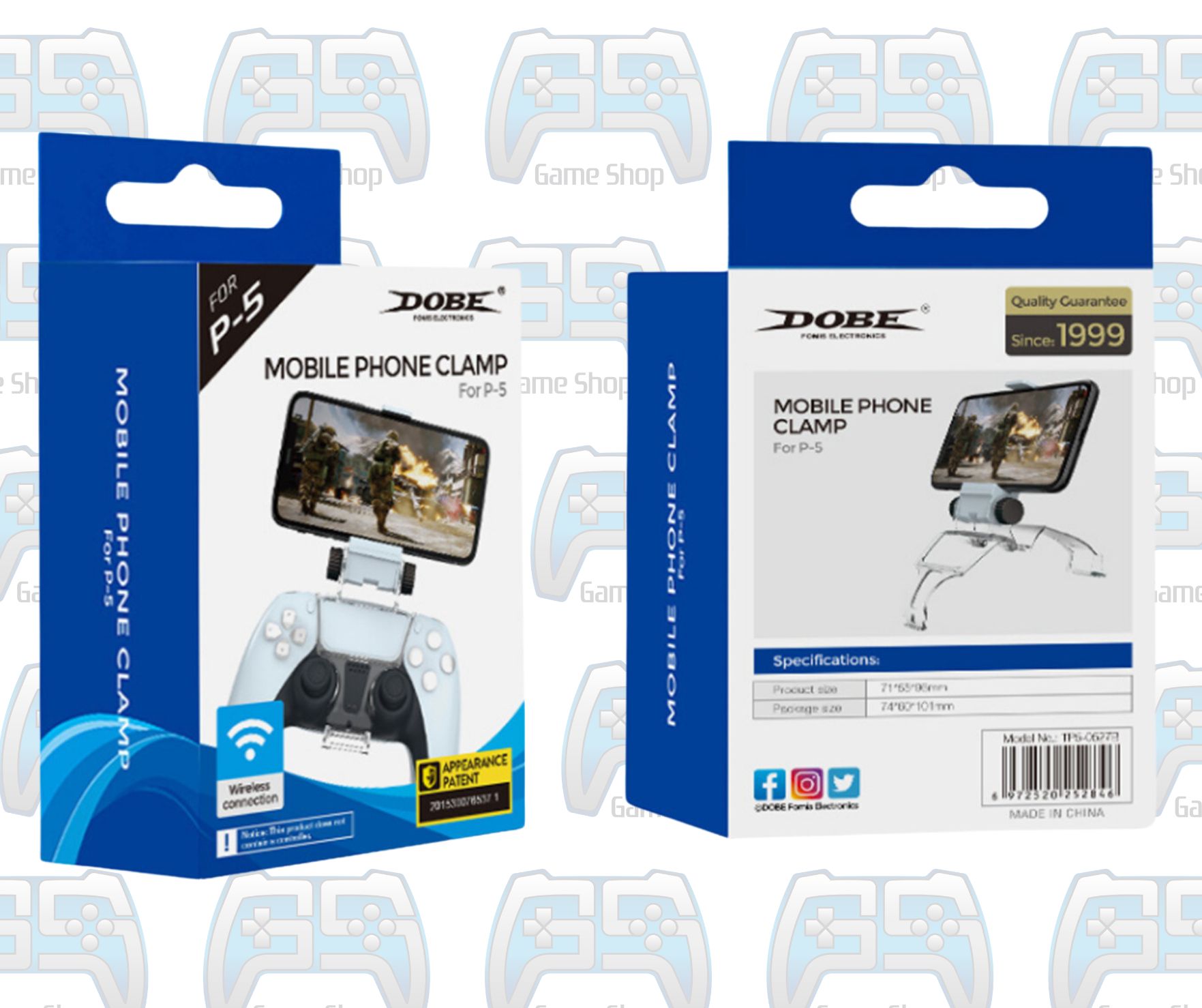 SUPPORT SMARTPHONE GAMING DOBE MOBILE PHONE CLAMP POUR PS5