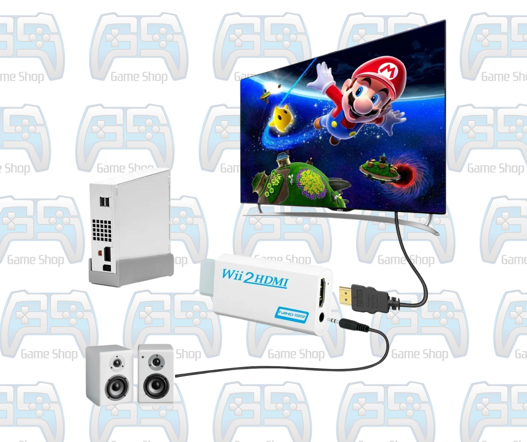 ADAPTATEUR CONVERTISSEUR WII TO HDMI CONVERTER WII2HDMI CONVERTER