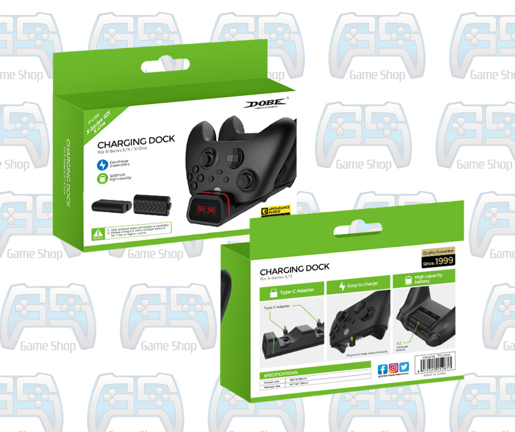 STATION DE CHARGE DOBE CHARGING DOCK FOR XBOX ONE & XBOX SERIES