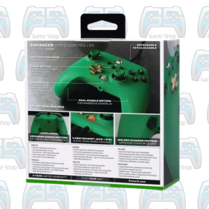 MANETTE POWER A ENHANCED AMELIORÉE COULEUR VERTE | XBOX ONE - SERIES - PC 4