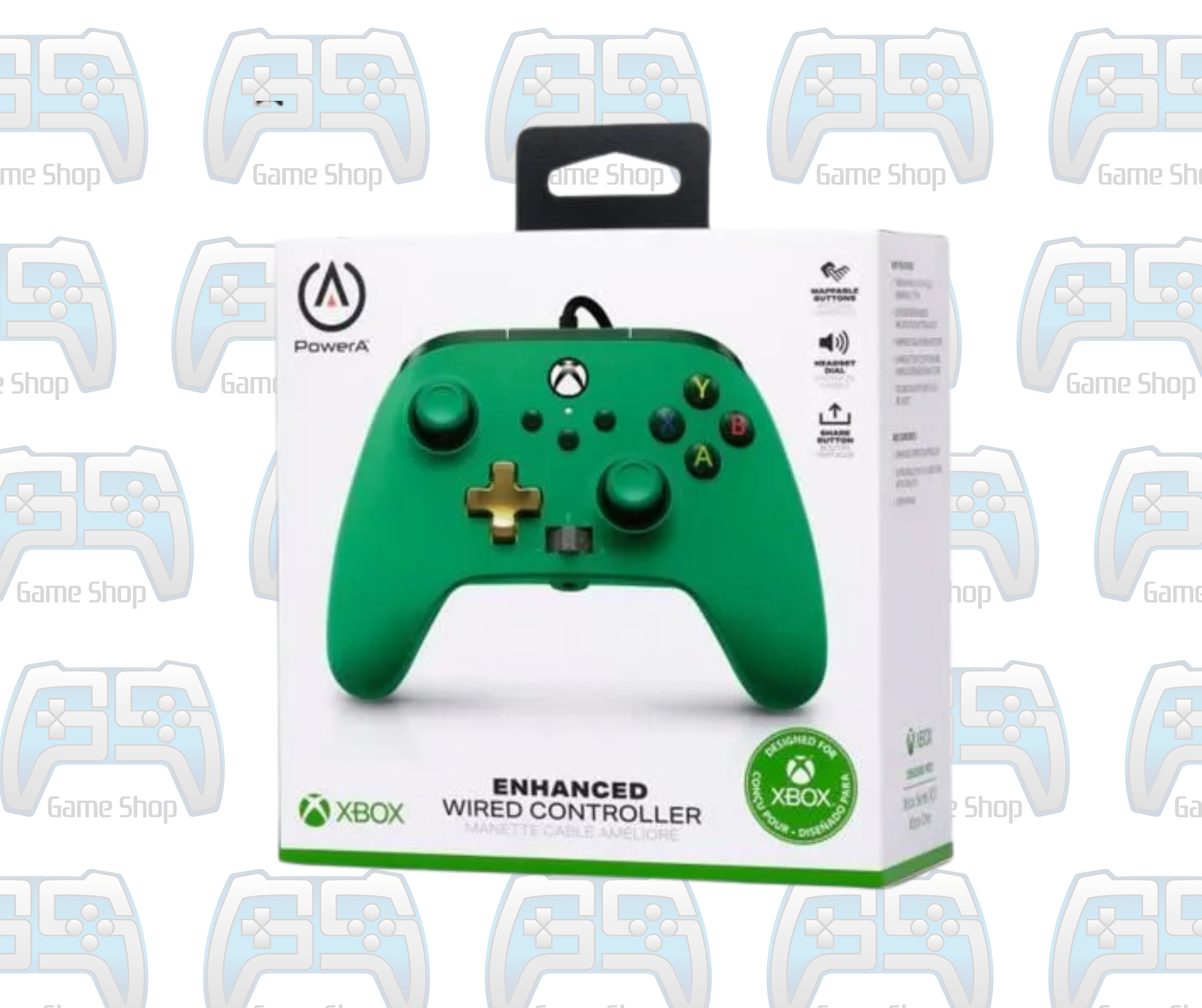 MANETTE POWER A ENHANCED AMELIORÉE COULEUR VERTE | XBOX ONE - SERIES - PC