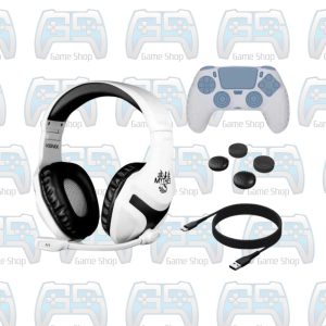 PACK KONIX MYTHICS GAMER PACK : GAMING HEADSET PS400 + THUMBS GRIPS + TYPE C | PS5 2