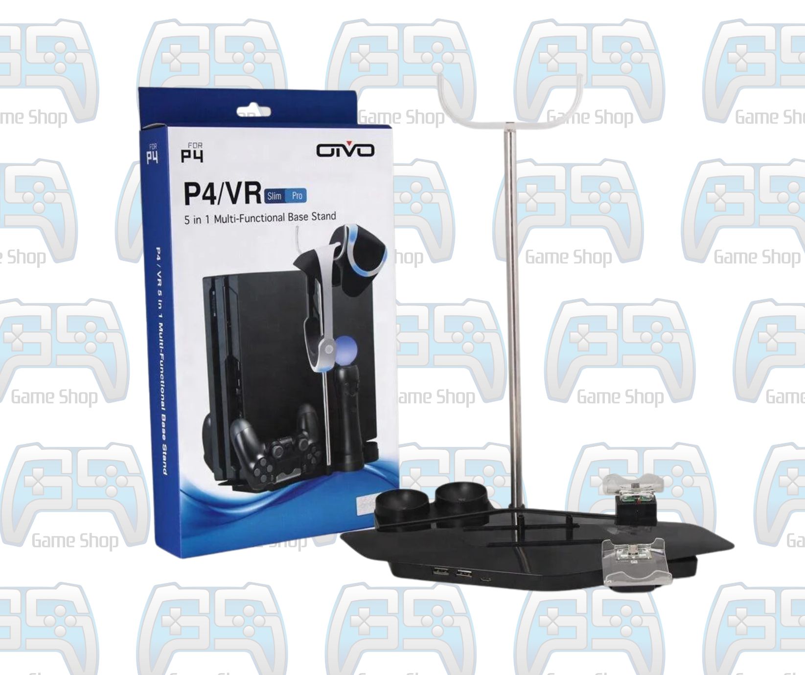 STATION DE CHARGE ET REFROIDISSEMENT OIVO P4/VR 5 IN 1 MULTI FUNCTIONAL BASE STAND | PS4