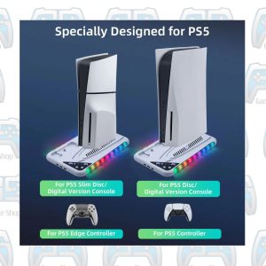STATION DOBE RGB MULTI-FUNCTION COOLING CHARGING DOCK | PS5 FAT - PS5 SLIM - PS5 PRO 2
