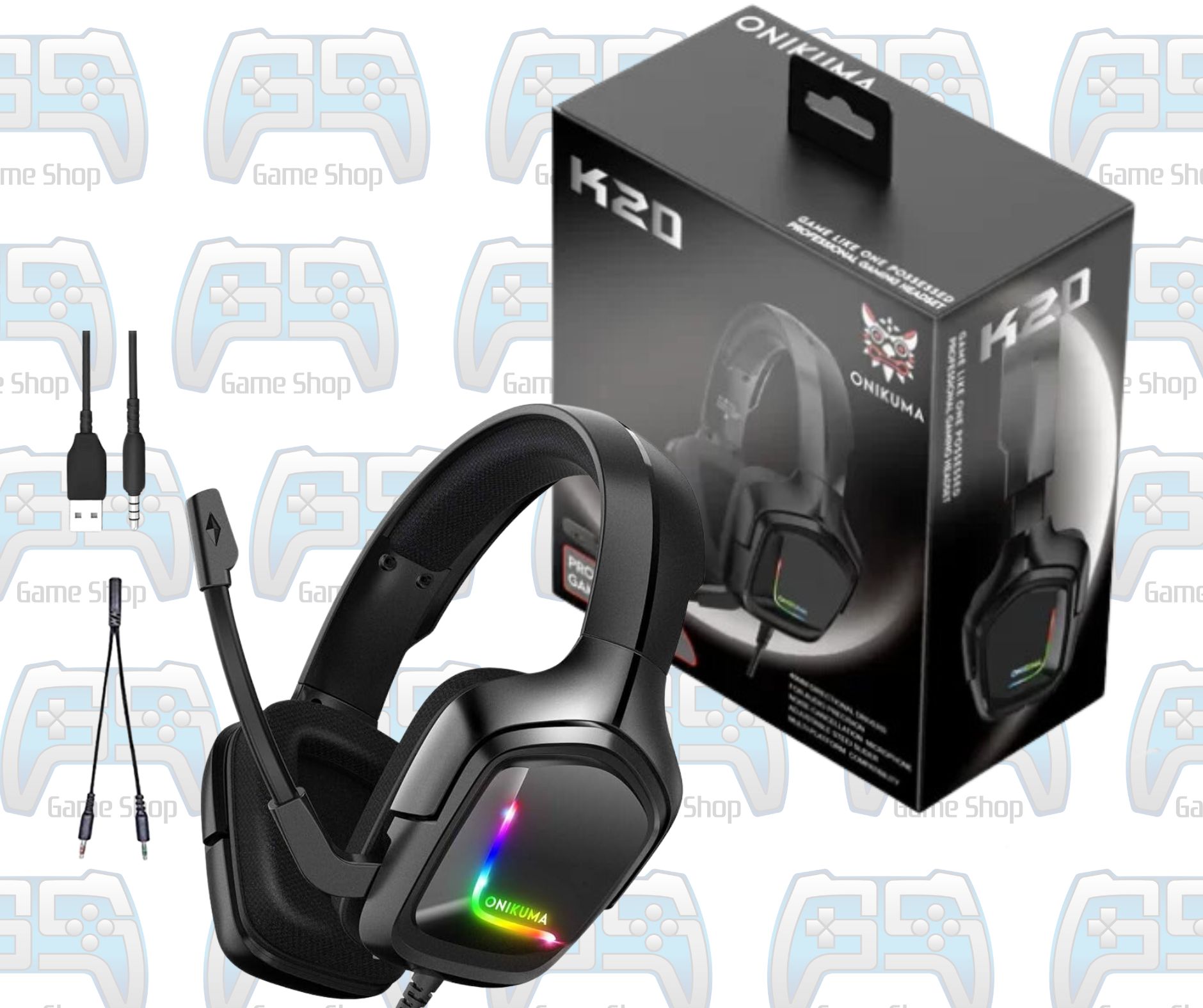 CASQUE GAMING RGB ONIKUMA K20 PROFESSIONAL GAMING HEADSET | PC - CONSOLES