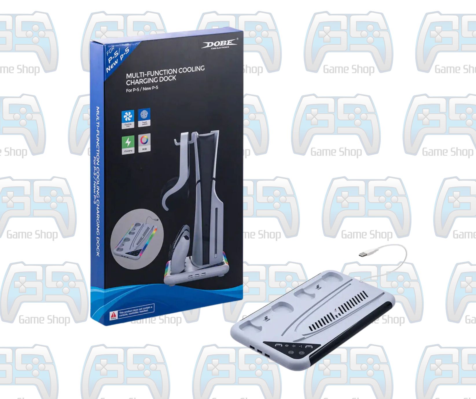 STATION DOBE RGB MULTI-FUNCTION COOLING CHARGING DOCK | PS5 FAT - PS5 SLIM - PS5 PRO