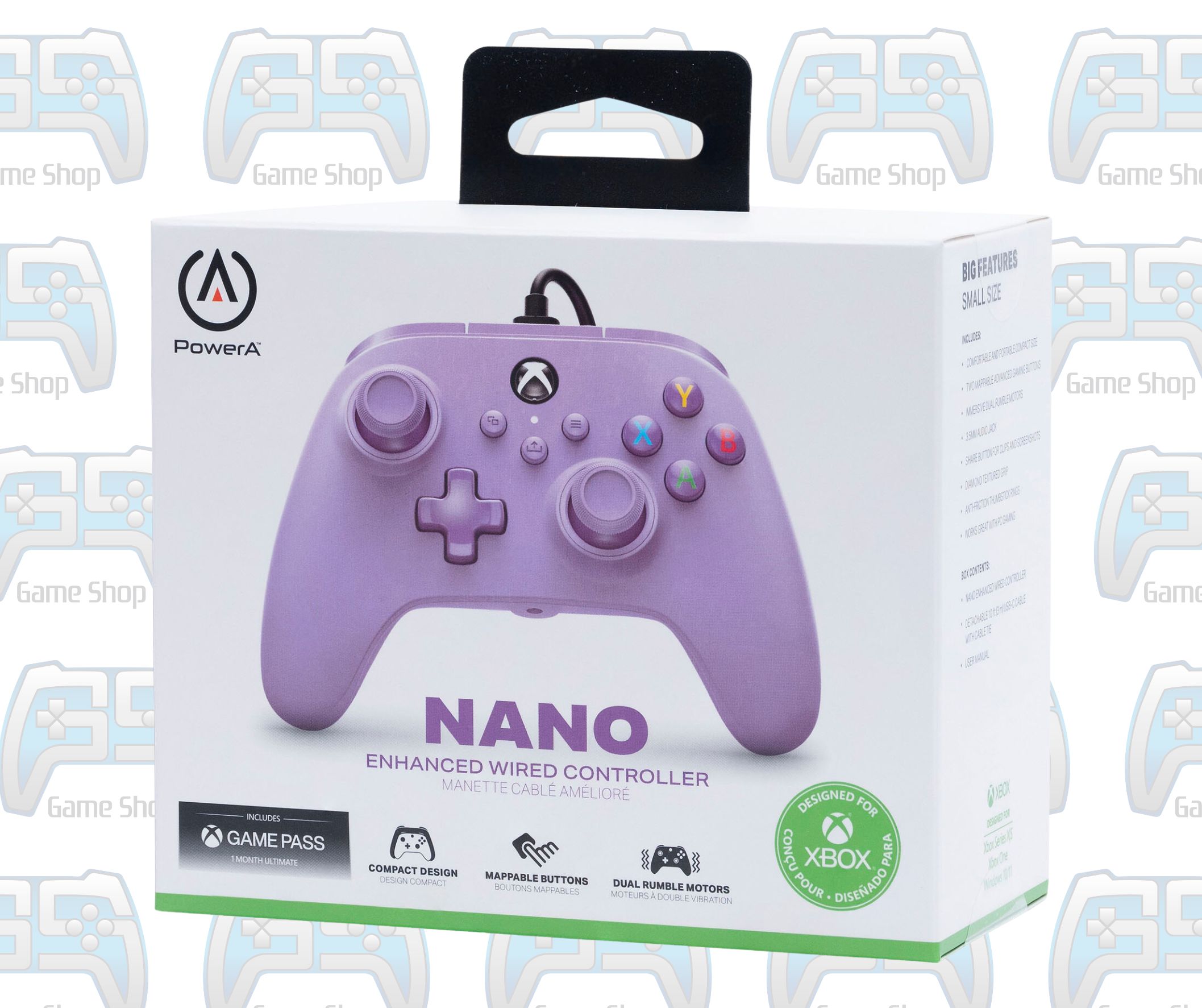 MANETTE POWER A NANO PURPLE AVEC GAMEPASS OFFERT | PC - XBOX ONE - SERIES
