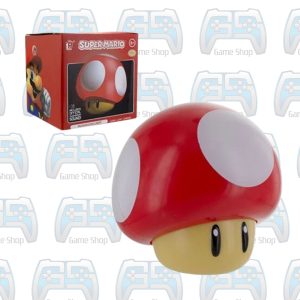 LAMPE NINTENDO SUPER MARIO MUSHROOM ROUGE CLAIR 1