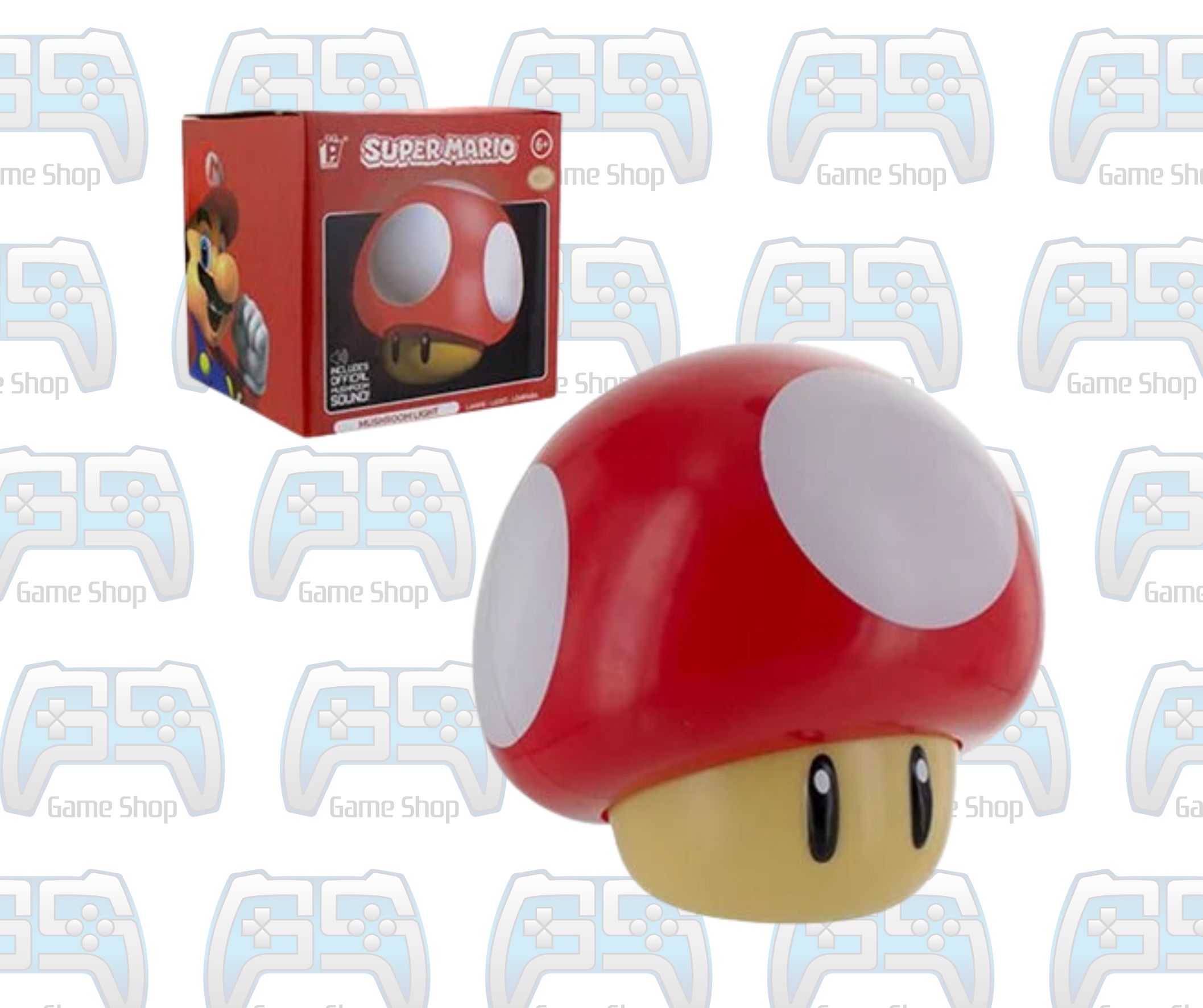 LAMPE NINTENDO SUPER MARIO MUSHROOM ROUGE CLAIR