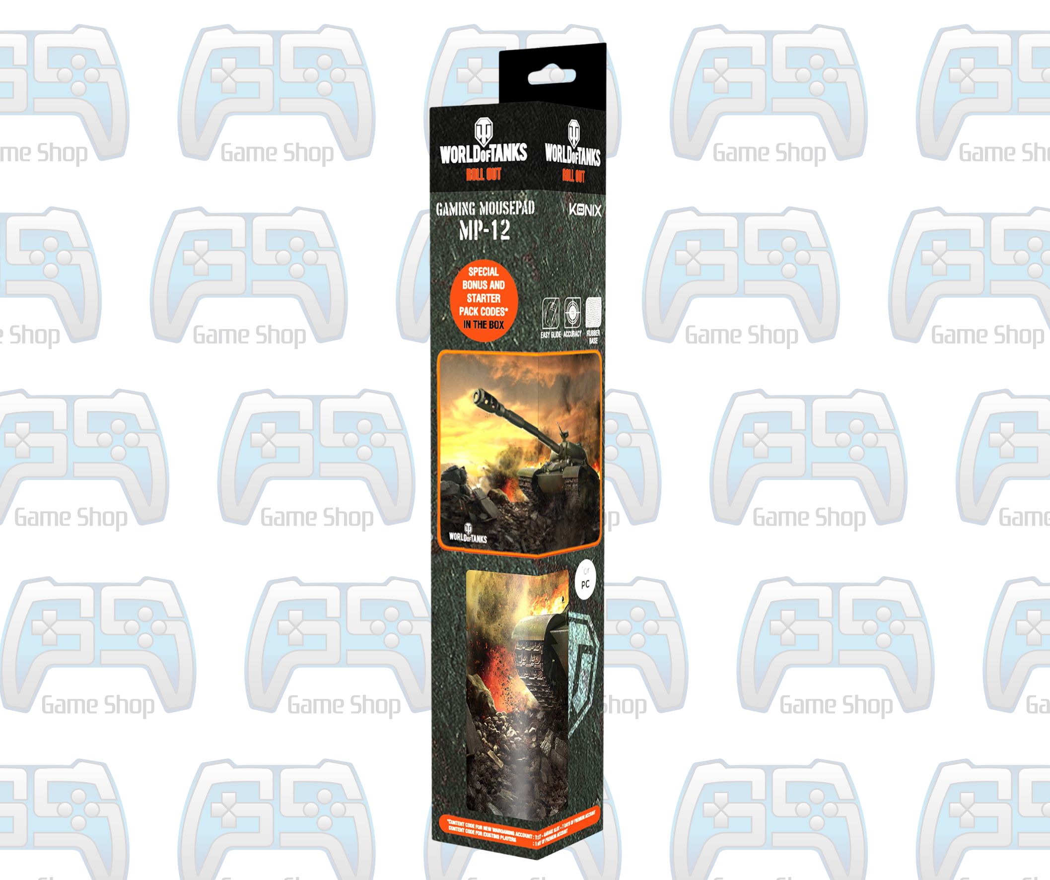 TAPIS DE SOURIS MOUSEPAD KONIX MYTHICS WORLD OF TANKS MP-10 - 11 - 12