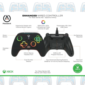 MANETTE POWER A ENHANCED AMELIORÉE SPECTRA  INFINITY | XBOX ONE - SERIES - PC 4