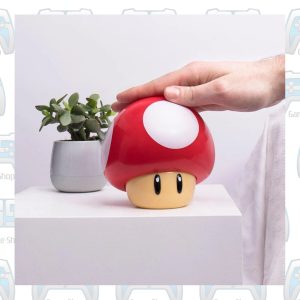 LAMPE NINTENDO SUPER MARIO MUSHROOM ROUGE CLAIR 2