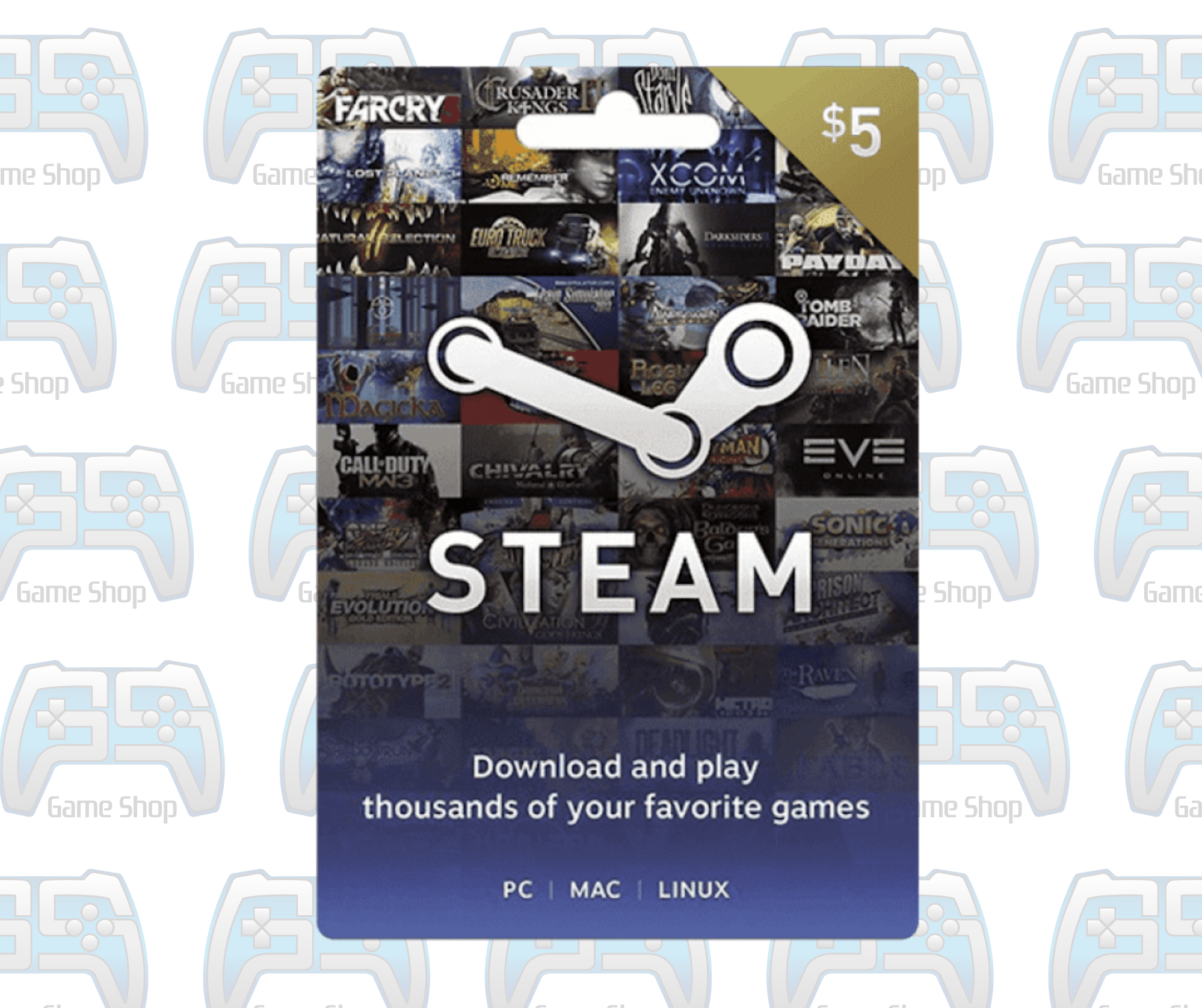 CARTE PRÉPAYÉE STEAM : 5 DOLLARS | USA | Gift Card