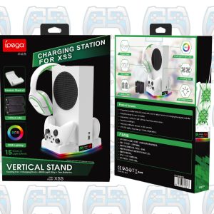 STATION IPEGA VERTICAL STAND CHARGING STATION FOR XSS AVEC DEUX PACKS BATTERIES, LUMIERE RGB ET SUPPORT CASQUE 1