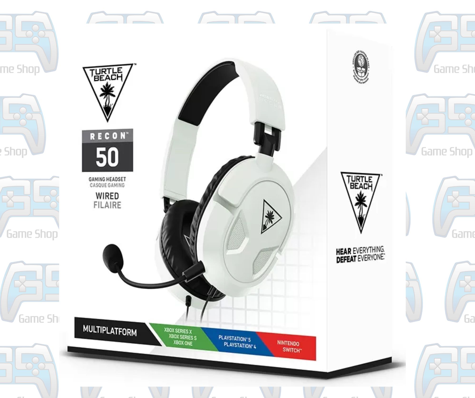 CASQUE GAMING TURTLE BEACH RECON 50 | BLANC | PC - CONSOLES