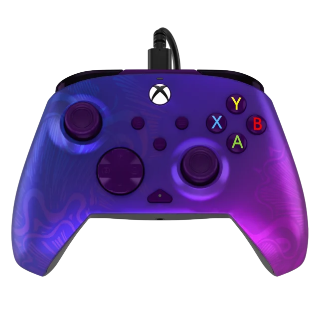 MANETTE PDP FILAIRE REMATCH GLOW PURPLE FADE POUR XBOX + GAME PASS 1 MOIS