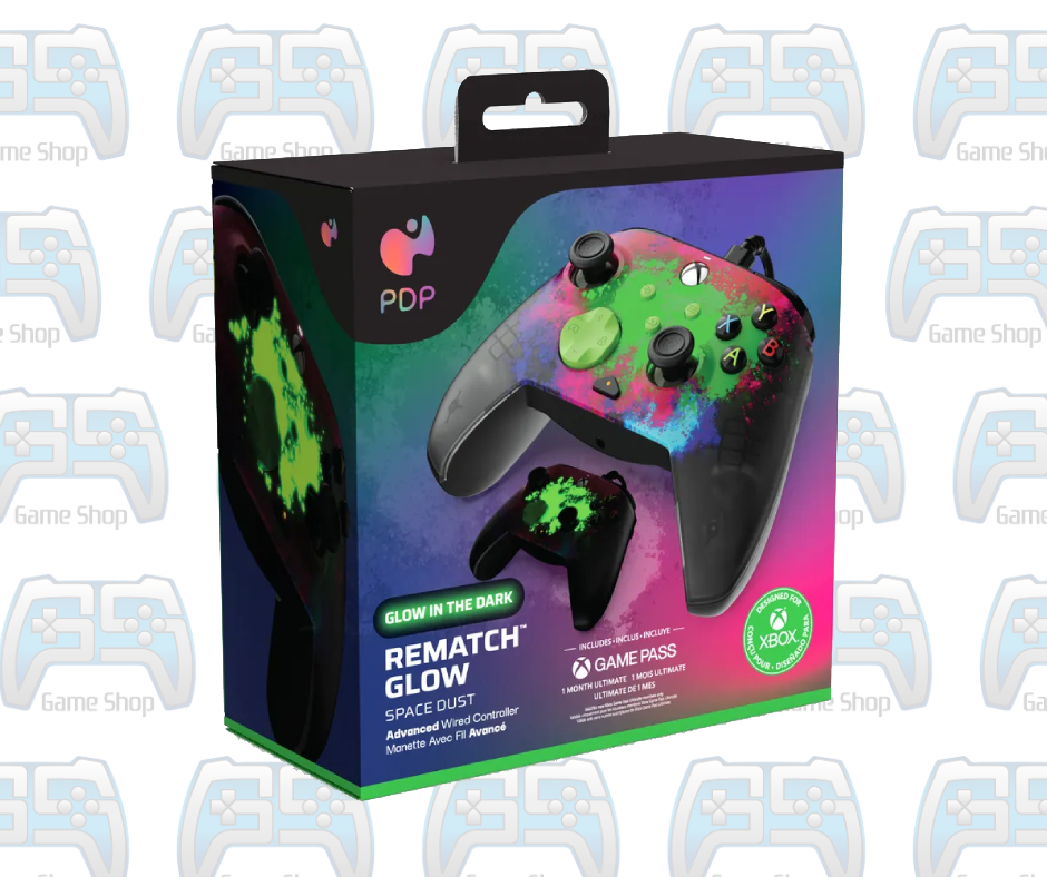 MANETTE PDP FILAIRE REMATCH GLOW POUR XBOX + GAME PASS 1 MOIS
