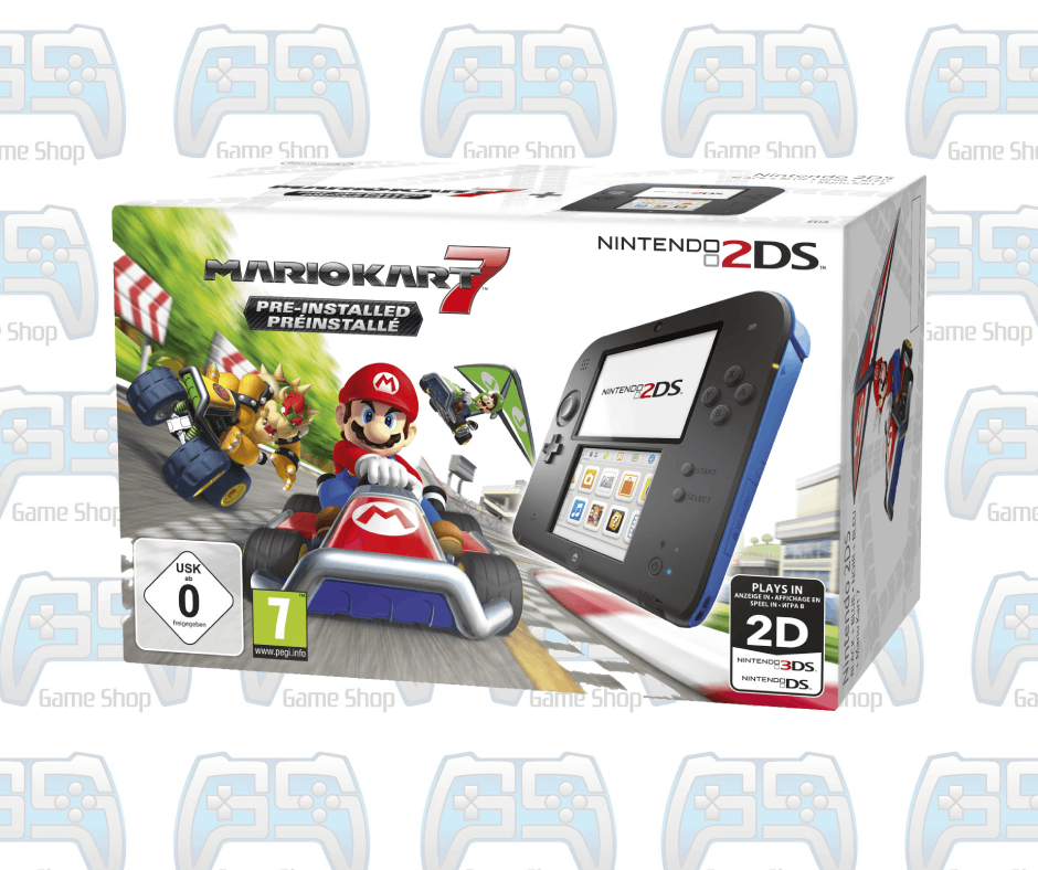NINTENDO 2DS NOIR BLEU + MARIO KART 7
