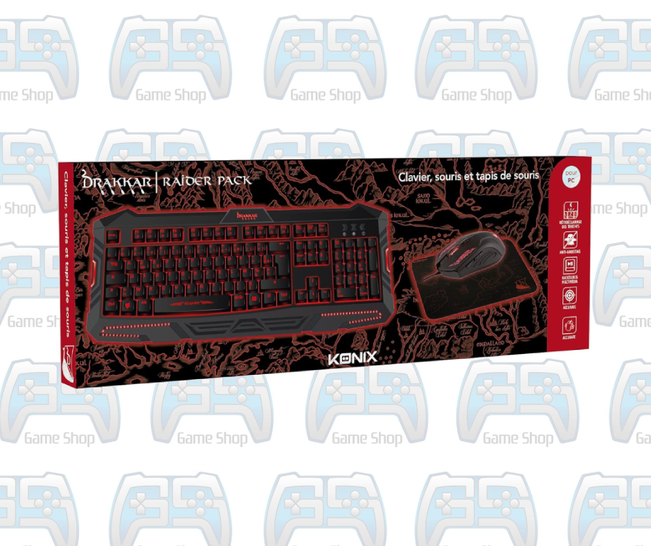 KONIX DRAKKAR RAIDER PACK D'ACCESSOIRES GAMING POUR PC