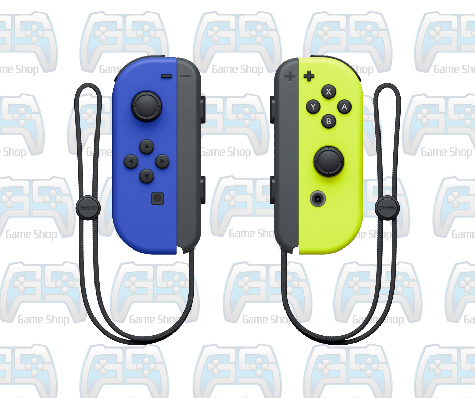 JOYCON SWITCH BLEU FLUO ET JAUNE FLUO