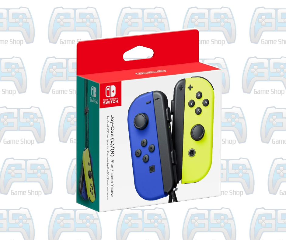 JOYCON SWITCH BLEU FLUO ET JAUNE FLUO