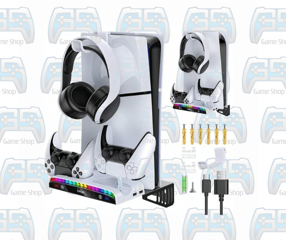 SUPPORT MURAL STATION DE CHARGE RGB 5 IN 1 IPEGA POUR PLAYSTATION