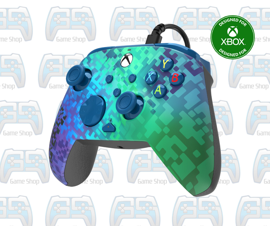 MANETTE PDP REMATCH GLITCH GREEN POUR XBOX | XBOX ONE - SERIES - PC