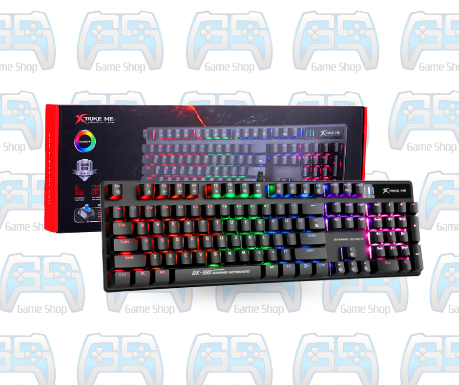 CLAVIER MÉCANIQUE RGB XTRIKE ME RAINBOW GK 980