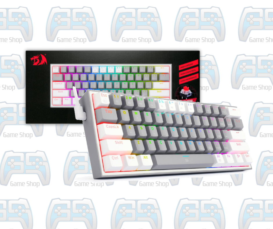 CLAVIER GAMER RGB REDRAGON K617 FIZZ BLANC