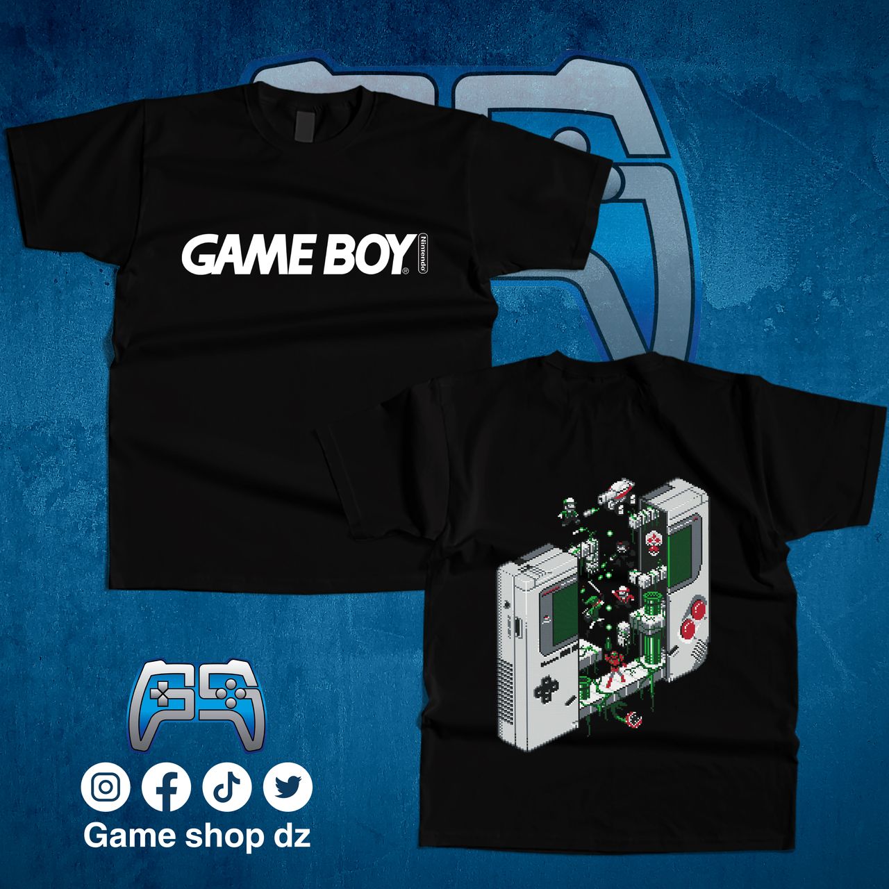 T-SHIRT GAMEBOY | NOIR