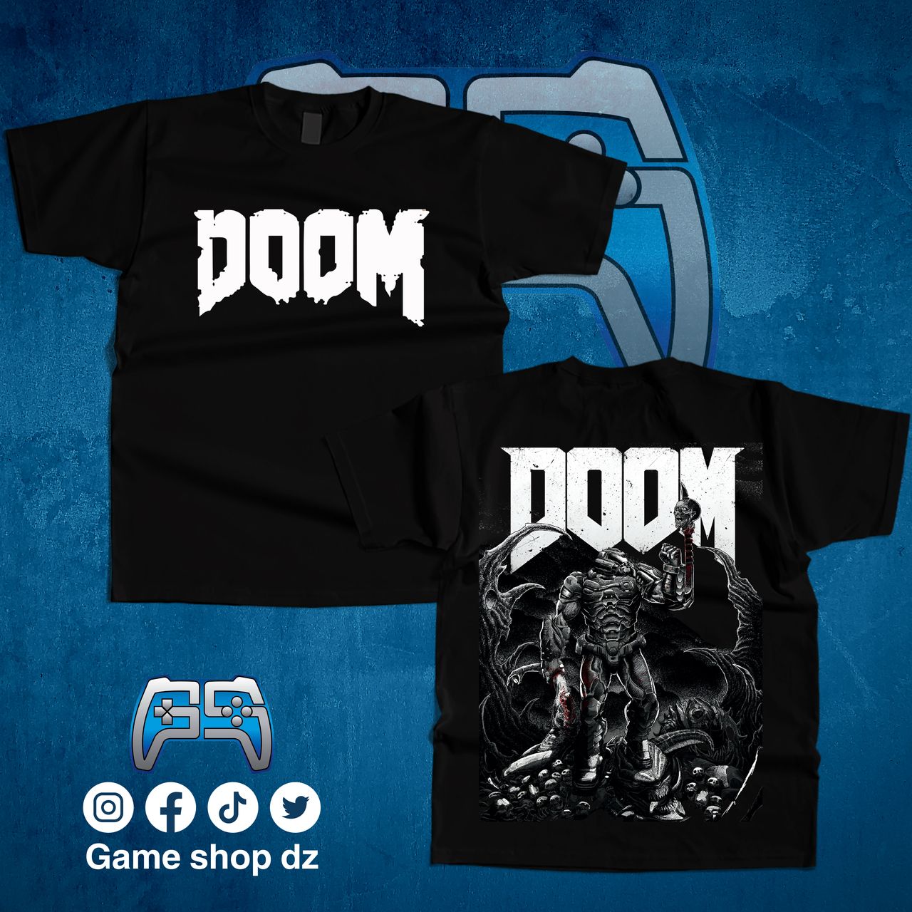 T-SHIRT DOOM | NOIR